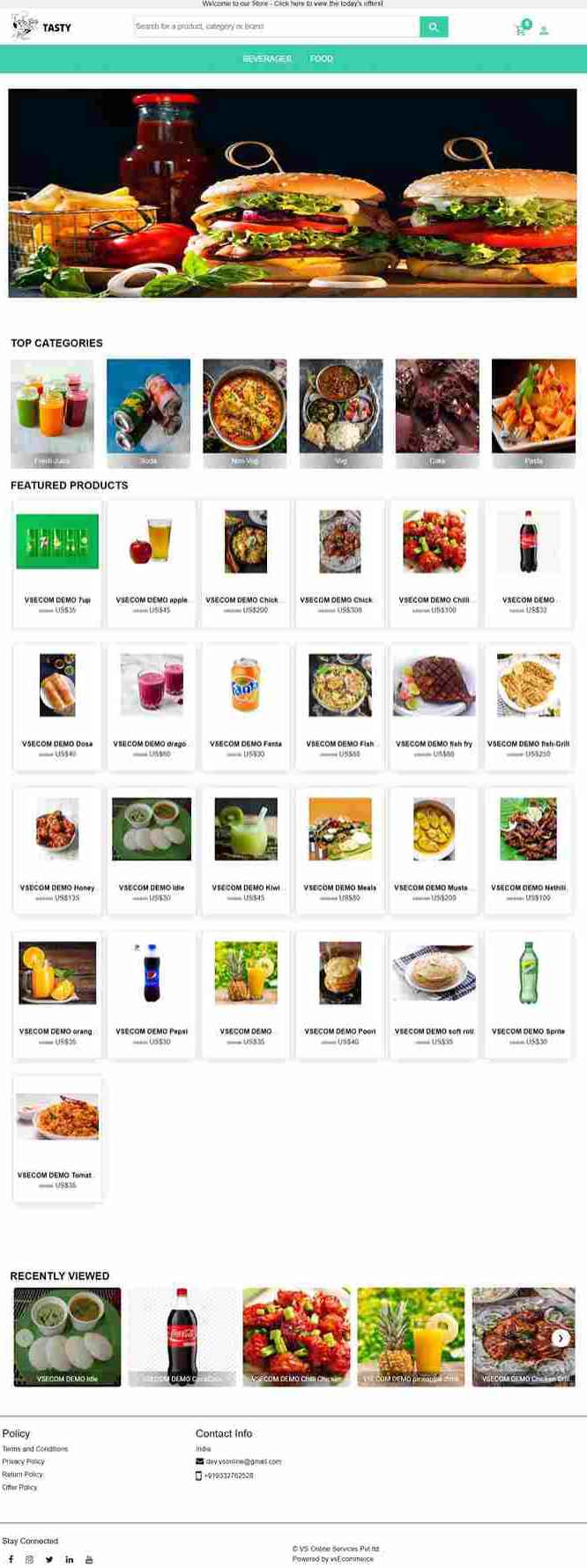 vs Ecom template image